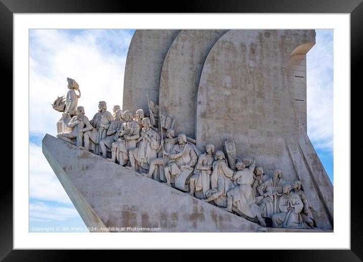 The Monument to the Discoveries, Lisbon Framed Mounted Print by Jim Monk