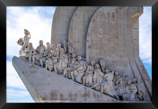 The Monument to the Discoveries, Lisbon Framed Print by Jim Monk