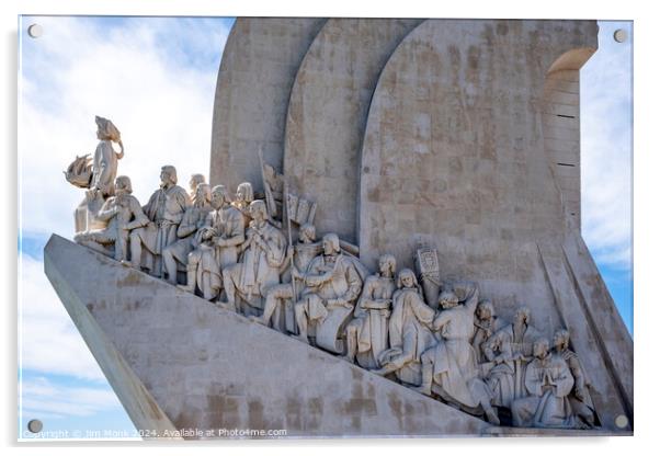 The Monument to the Discoveries, Lisbon Acrylic by Jim Monk
