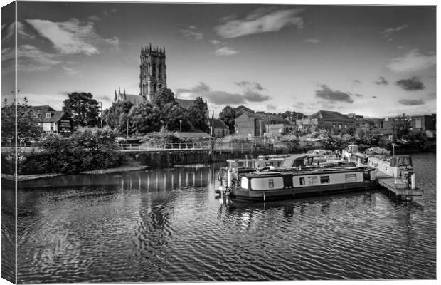 Doncaster Wharf and Minster   Canvas Print by Darren Galpin