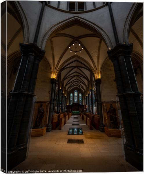 Temple Church  Canvas Print by Jeff Whyte