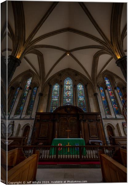 Temple Church  Canvas Print by Jeff Whyte
