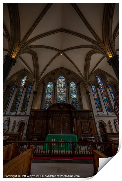 Temple Church  Print by Jeff Whyte