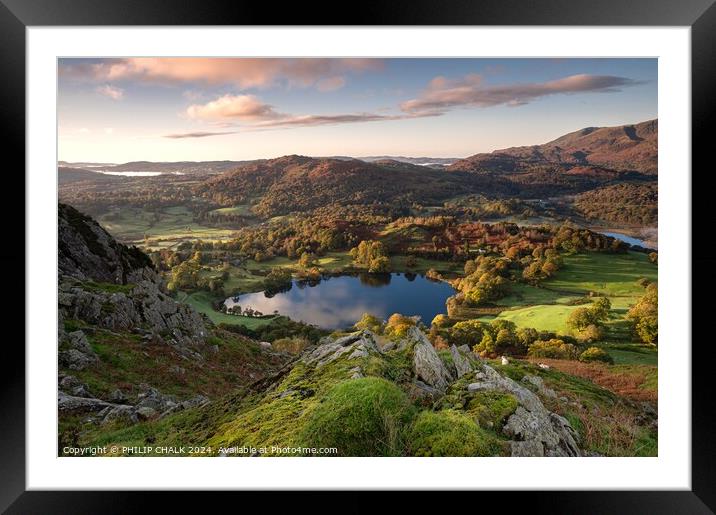 Loughrigg fell 1016 Framed Mounted Print by PHILIP CHALK