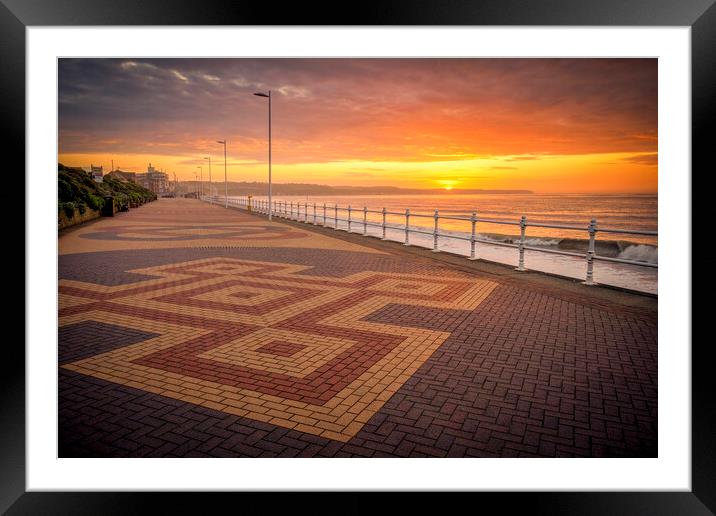 Bridlington Sunrise from Alexandra Promenade Framed Mounted Print by Tim Hill
