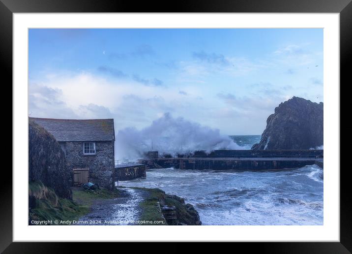 The Net Loft and Natures Fury Framed Mounted Print by Andy Durnin