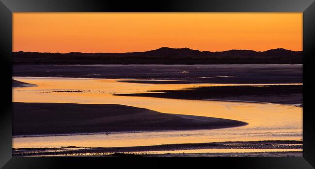 Sunset at Ravenglass Framed Print by Keith Douglas
