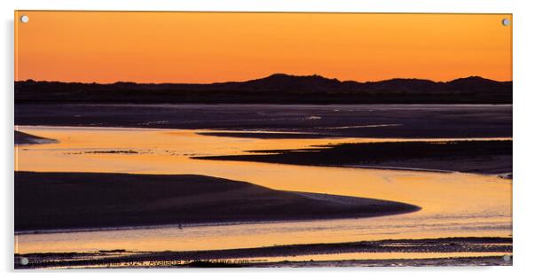 Sunset at Ravenglass Acrylic by Keith Douglas
