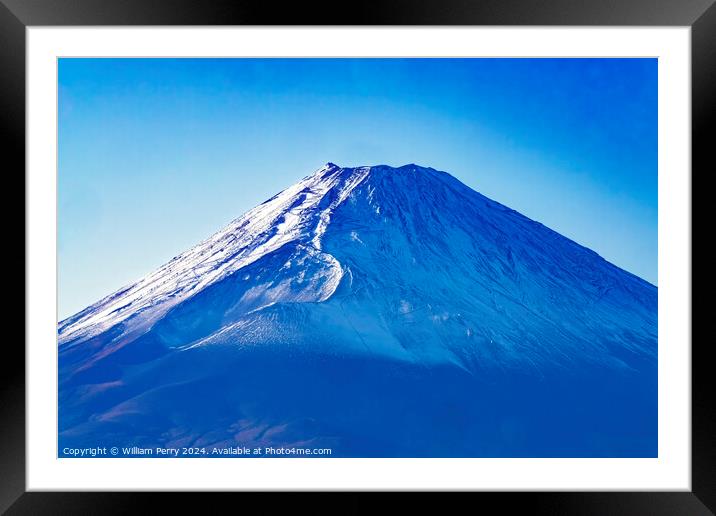 Colorful Mount Fuji Lookout Kanagawa Japan  Framed Mounted Print by William Perry