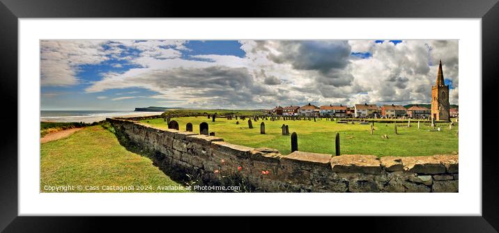 Saint Germain's Churchyard, Marske-by-the-Sea - Pa Framed Mounted Print by Cass Castagnoli