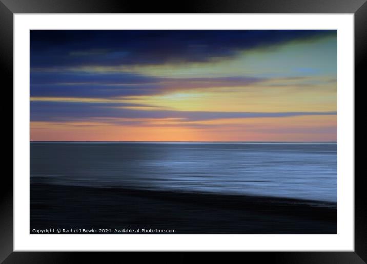 Sunset Blue Framed Mounted Print by RJ Bowler