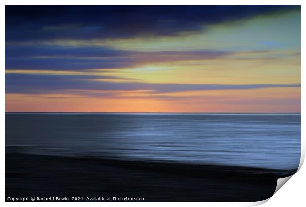 Sunset Blue Print by RJ Bowler
