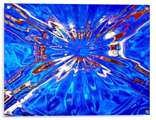 Blue Explosion Acrylic by Stephanie Moore