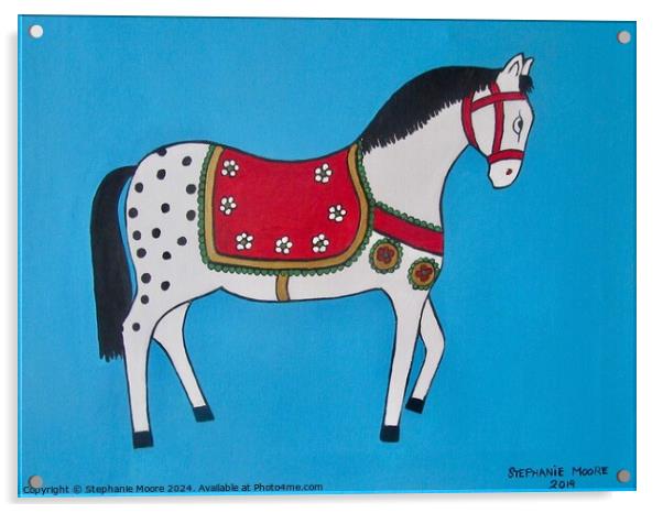 Child's toy horse Acrylic by Stephanie Moore