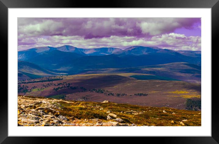 The High Cairngorm Mountain Range, Scotland Framed Mounted Print by Ken Hunter