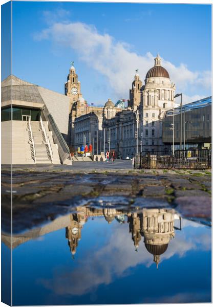 Reflection of the Three Graces Canvas Print by Jason Wells