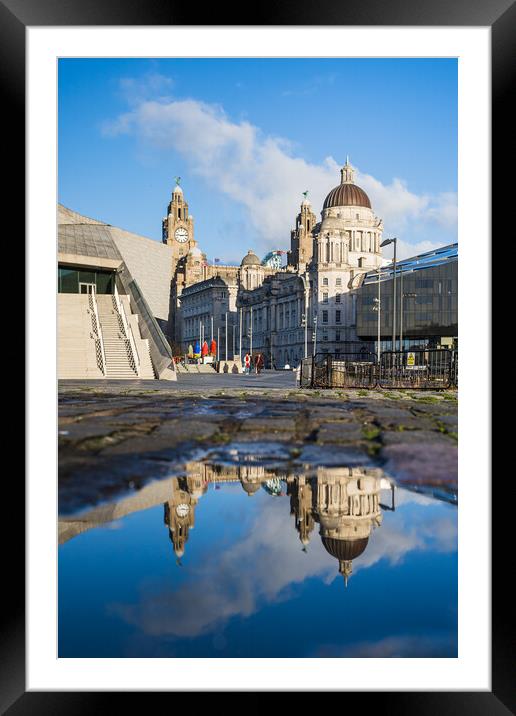 Reflection of the Three Graces Framed Mounted Print by Jason Wells