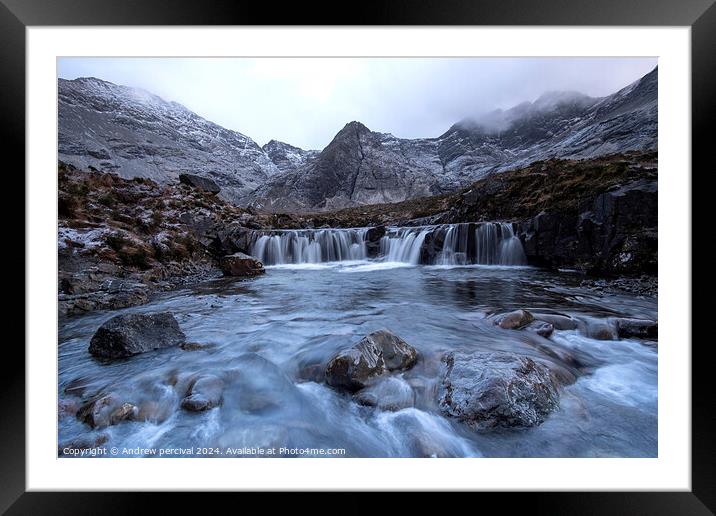 Outdoor mountain Framed Mounted Print by Andrew percival