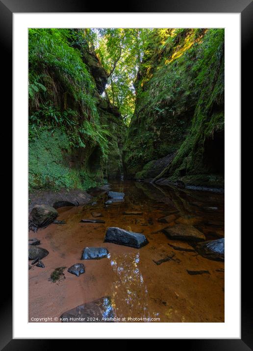 Into the Gorge Framed Mounted Print by Ken Hunter