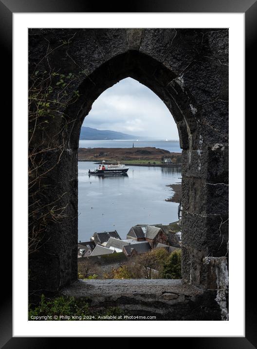 Oban from McCaig's Tower - Scotland Framed Mounted Print by Philip King