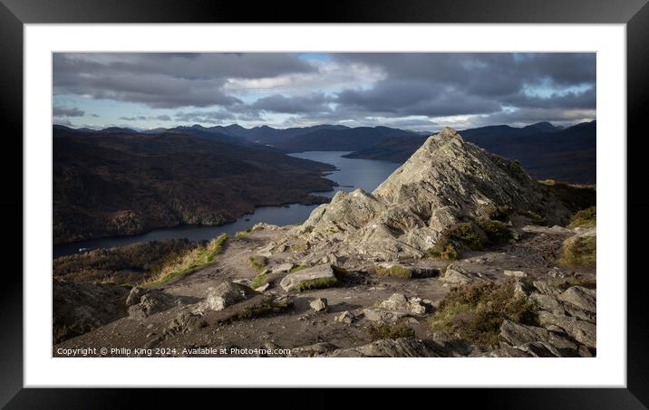 Ben A'an and Loch Katrine, Scotland Framed Mounted Print by Philip King