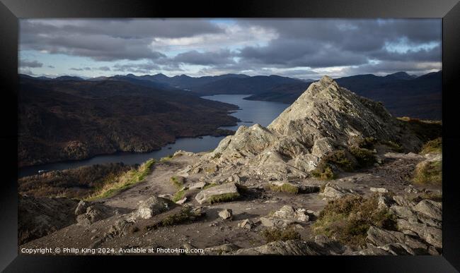 Ben A'an and Loch Katrine, Scotland Framed Print by Philip King