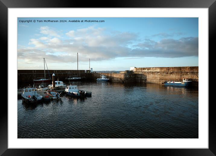 Hopeman Harbour View Framed Mounted Print by Tom McPherson