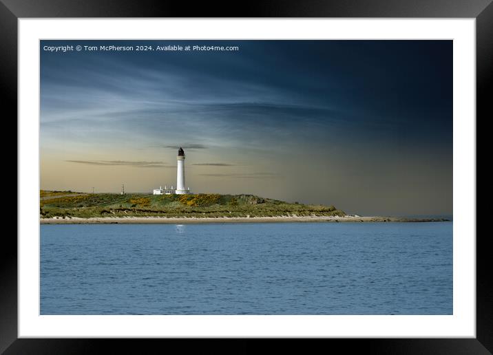 Covesea Skerries Lighthouse Framed Mounted Print by Tom McPherson