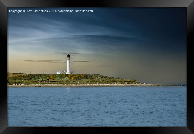 Covesea Skerries Lighthouse Framed Print by Tom McPherson