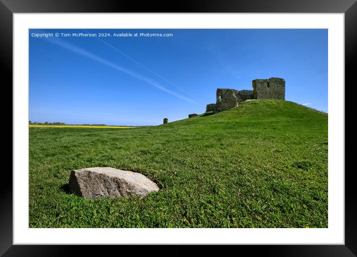 Duffus Castle Framed Mounted Print by Tom McPherson