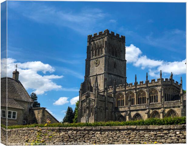 St Peter and St Paul church in Northleach Canvas Print by Martin fenton