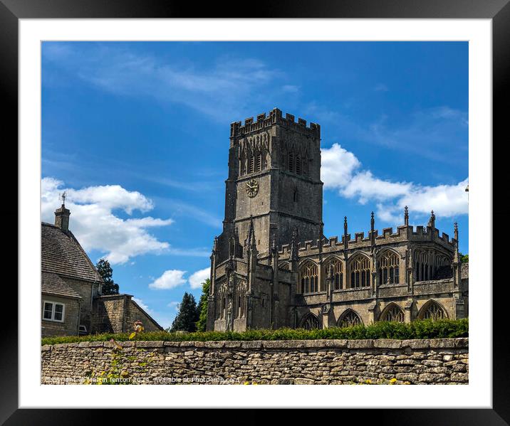 St Peter and St Paul church in Northleach Framed Mounted Print by Martin fenton