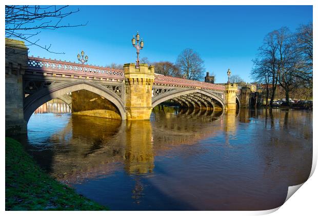 Skeldergate Bridge York Print by Alison Chambers