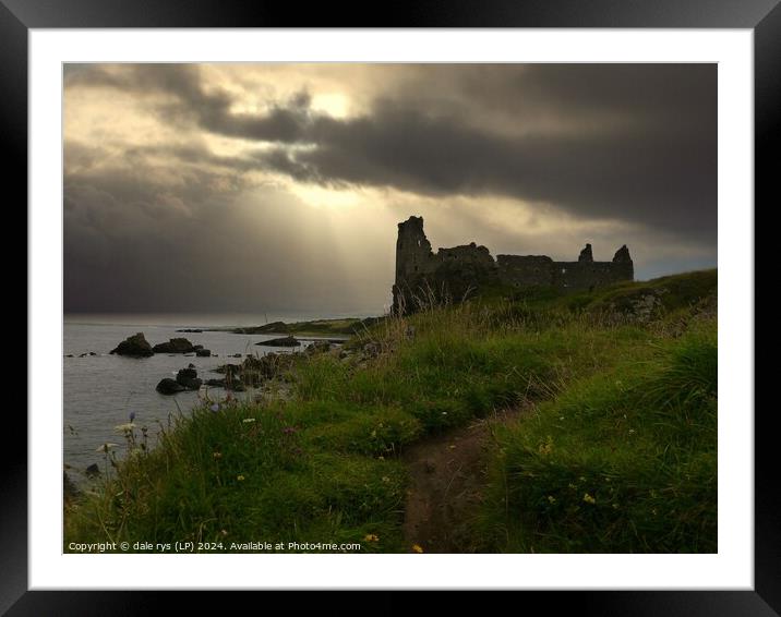 dunure castle   Framed Mounted Print by dale rys (LP)