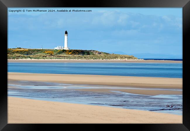 Covesea Lighthouse, Lossiemouth Framed Print by Tom McPherson