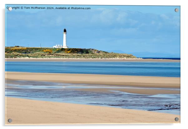 Covesea Lighthouse, Lossiemouth Acrylic by Tom McPherson