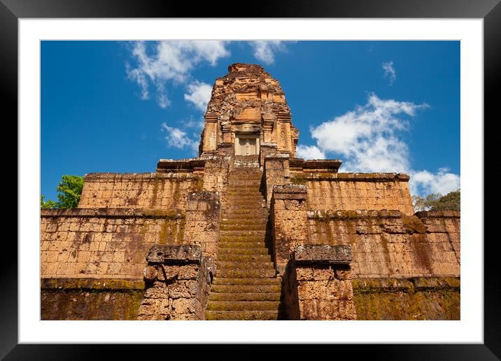Baksei Chamkrong Pyramid Temple In Cambodia Framed Mounted Print by Artur Bogacki