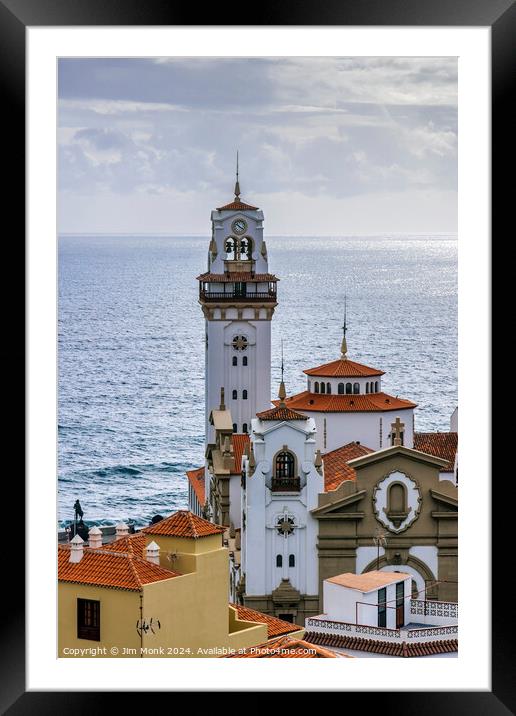 Basilica of Our Lady of Candelaria, Tenerife Framed Mounted Print by Jim Monk