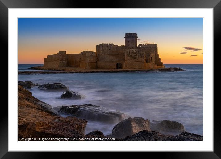 Fortezza di Le Castella 2 Framed Mounted Print by DiFigiano Photography
