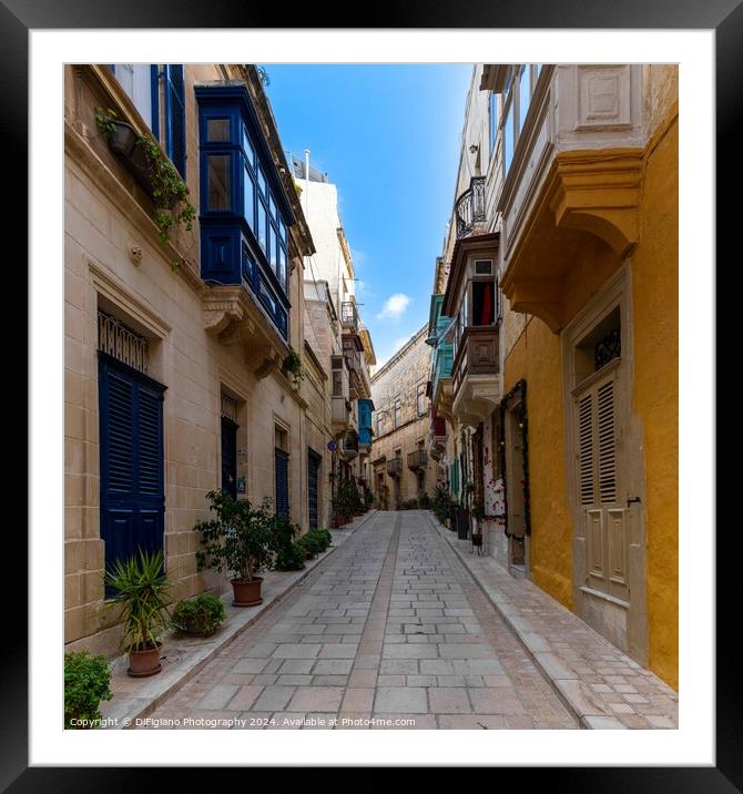 In the Heart of Birgu Framed Mounted Print by DiFigiano Photography