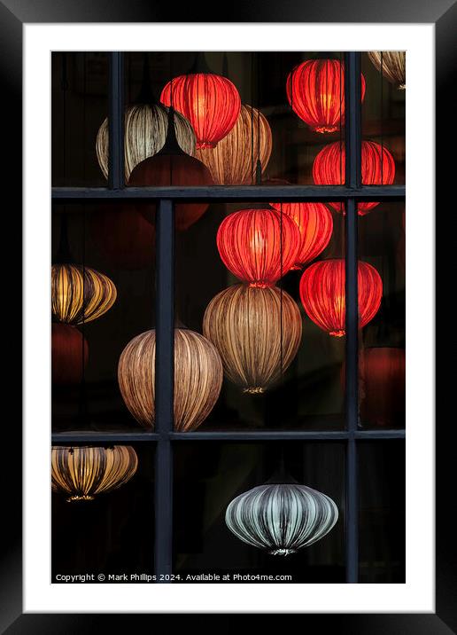  Lanterns Framed Mounted Print by Mark Phillips