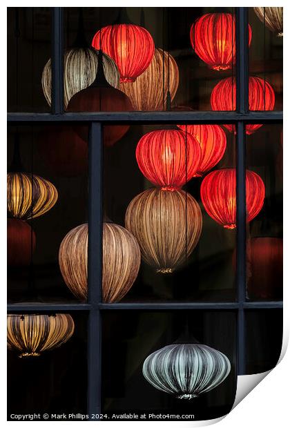  Lanterns Print by Mark Phillips