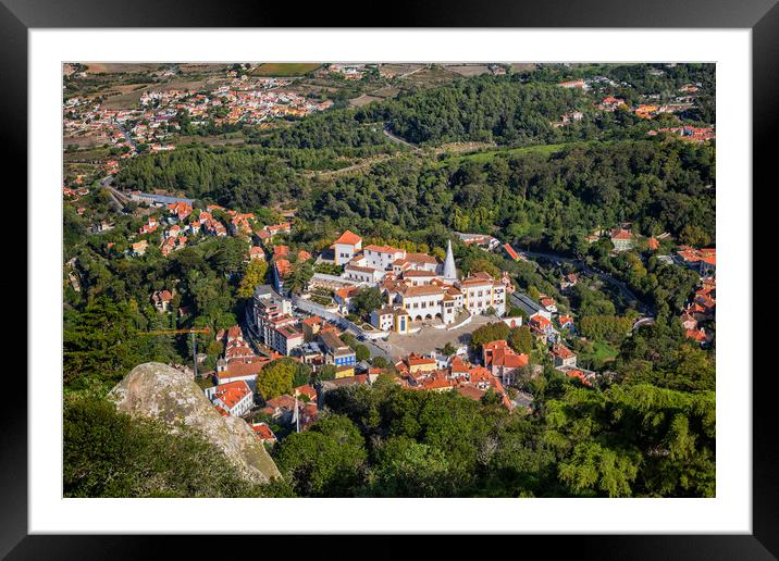 Sintra Town And Palace In Portugal Framed Mounted Print by Artur Bogacki