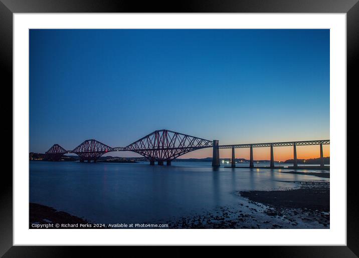 Dawn on the Firth of Forth Framed Mounted Print by Richard Perks