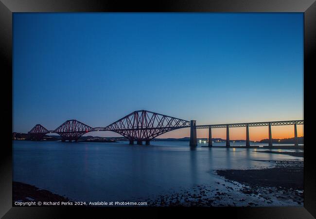 Dawn on the Firth of Forth Framed Print by Richard Perks