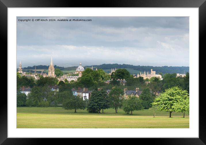 Oxford skyline Framed Mounted Print by Cliff Kinch