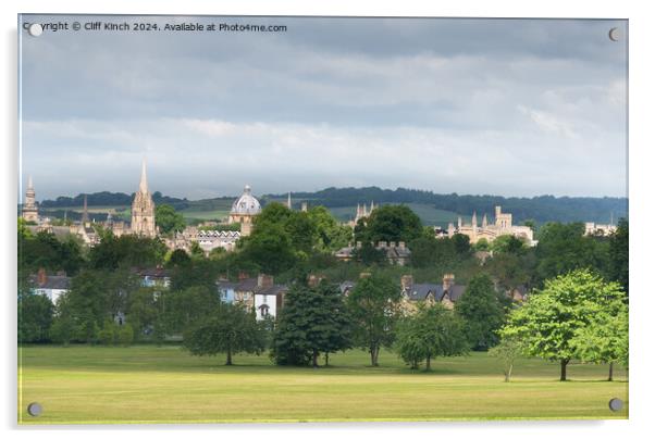 Oxford skyline Acrylic by Cliff Kinch