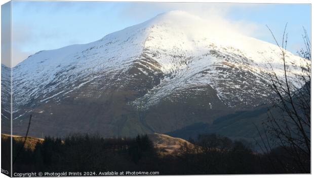 Ben More mountain in the Highlands of Scotland Canvas Print by Photogold Prints