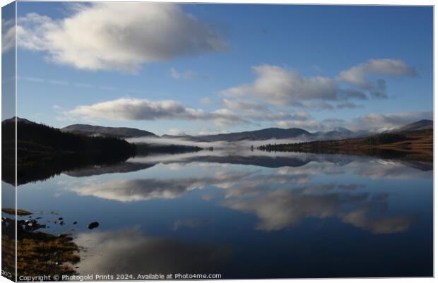 Loch Tulla  in the Highlands of Scotland Canvas Print by Photogold Prints