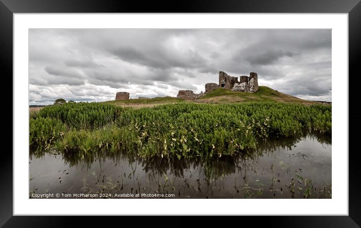 Duffus Castle and Laich of Moray Framed Mounted Print by Tom McPherson